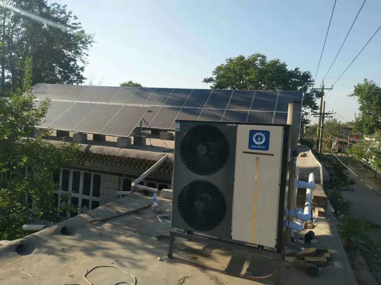 空气能热泵度假村热水